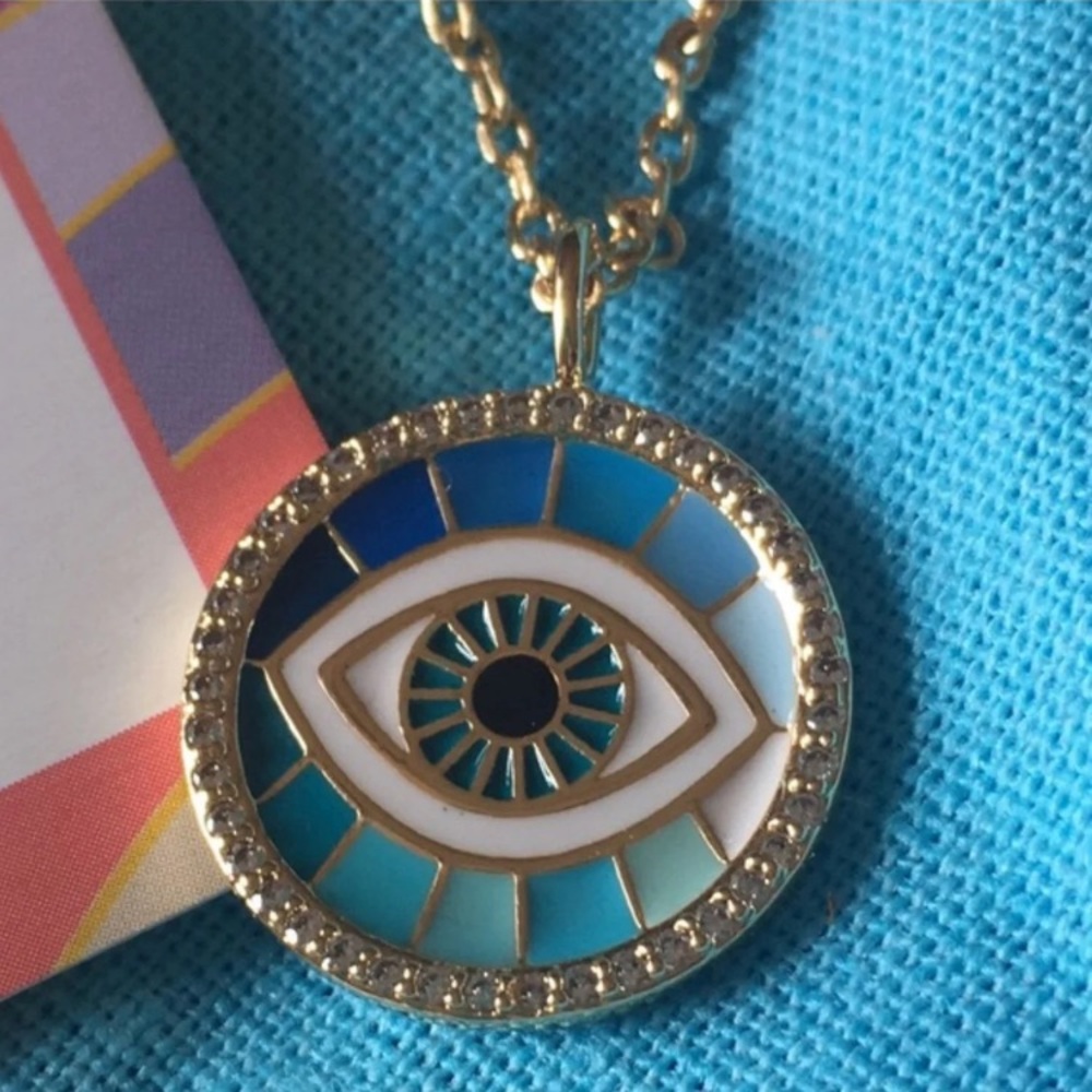 LULU DK EVIL EYE NECKLACE TURKISH GOLD X